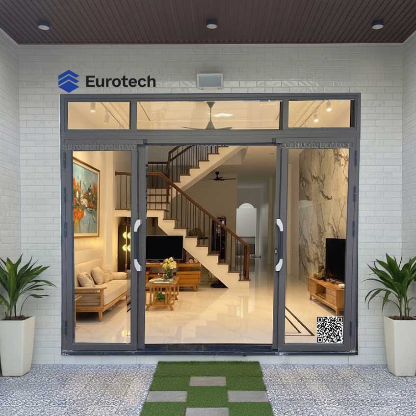 Cua Truot Quay Vip 68 Ofix Mau Ca Phe Có Qr